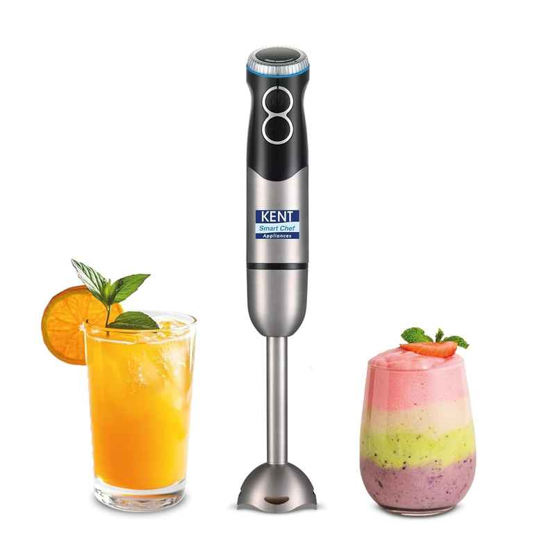 Kent Ss Hand Blender 450W | Variable Speed Control | Turbo Switch For Fast Blending ,- Silver
