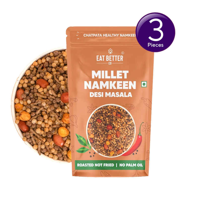 Millet Namkeen - Desi Masala, Healthy Snacks By Eat Better Co Combo 
