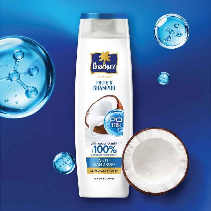 Parachute Advansed Anti-Dandruff Shampoo | Up to 100% Dandruff protection | Coconut Milk & PO Tech Parachute Advansed Anti-Dandruff Shampoo | Up to 100% Dandruff protection | Coconut Milk & PO Tech