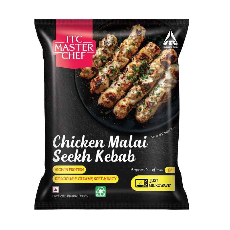 ITC Master Chef Chicken Malai Seekh Kebab | High in Protein | No Added preservatives