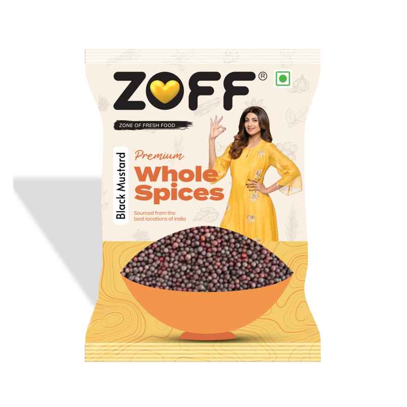 ZOFF Black Mustard Seeds Whole | Rai ZOFF Black Mustard Seeds Whole | Rai