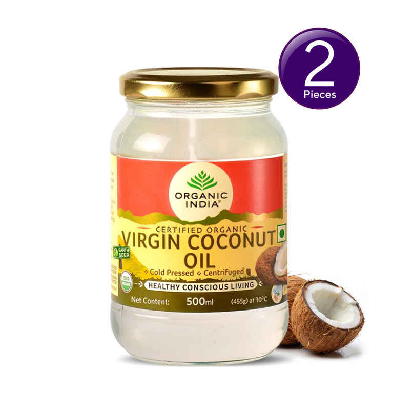 A Tata Product - Organic India Virgin Coconut Cold Pressed Oil | Labs Tested On 250+ Parameters | Combo A Tata Product - Organic India Virgin Coconut Cold Pressed Oil | Labs Tested On 250+ Parameters | Combo