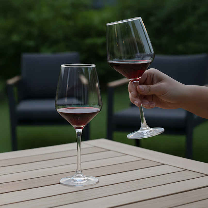 Infinity Champagne Flute Glass Set | Durable & Elegant | Set of 2 | 360 ml | Sanjeev Kapoor