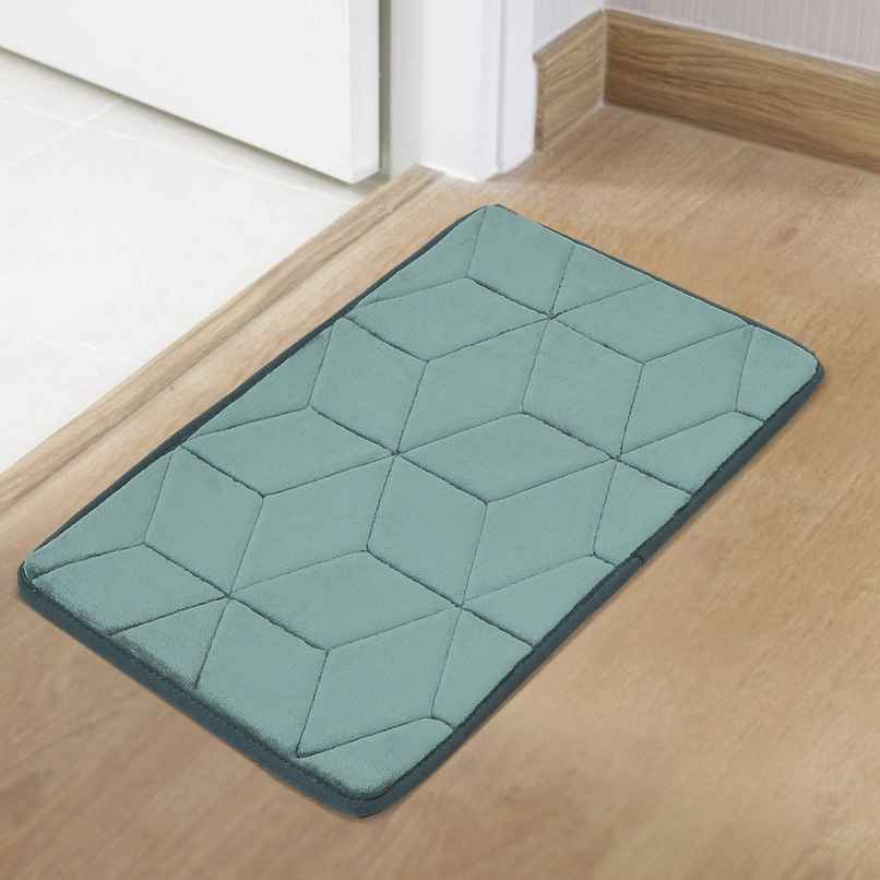 Status Memory Anti-Skid Foam Bath Mat | 38 x 58 cm | Green