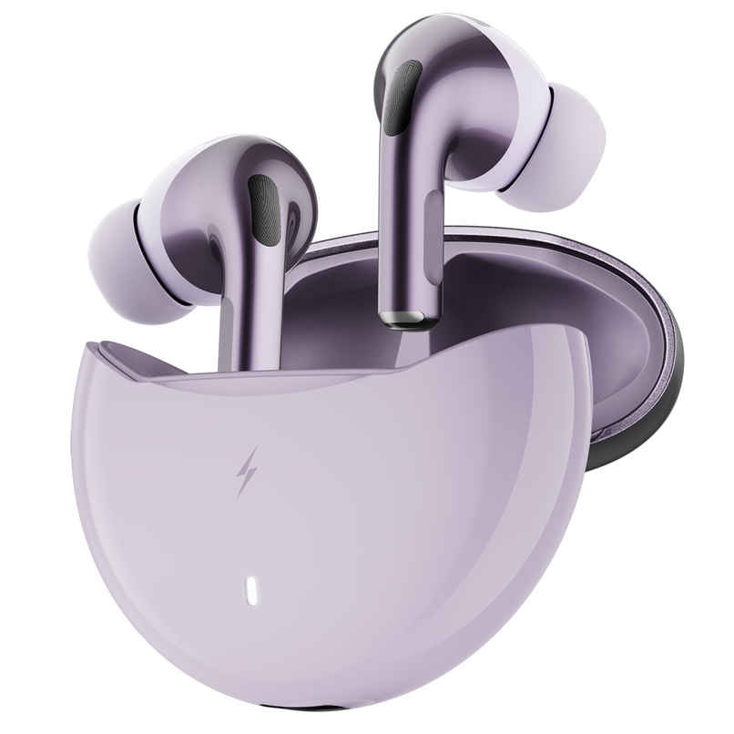 Fire-Boltt Fire Pods Aero Pro TWS Earbud with Custom EQ Profile, Quad Mic ENC & 50H Playtime, Ultra Low 50ms Game Mode, Lilac