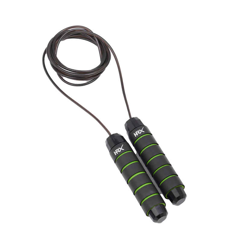 Cult Hrx Skipping Rope With Weights | Green, Black Cult Hrx Skipping Rope With Weights | Green, Black