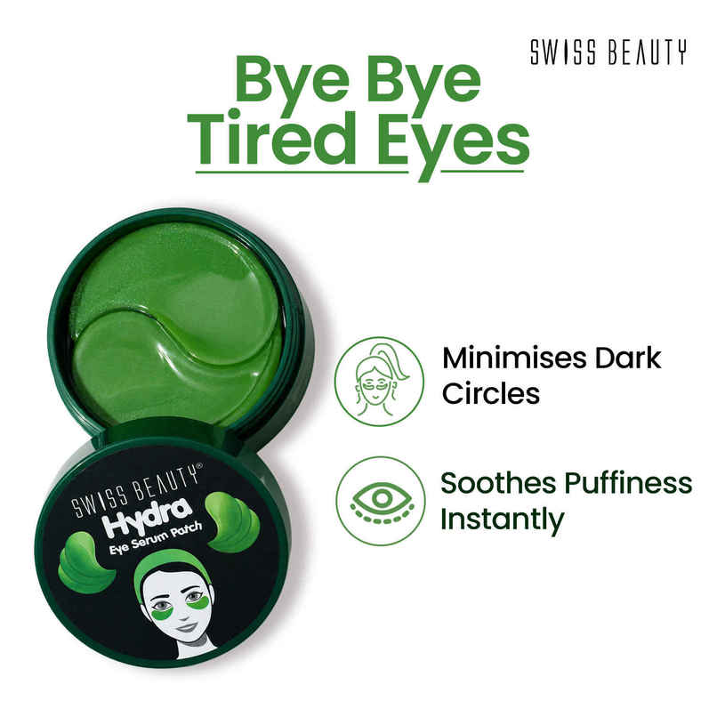 Swiss Beauty Hydra Eye Serum Patches With Aloe Vera Swiss Beauty Hydra Eye Serum Patches With Aloe Vera