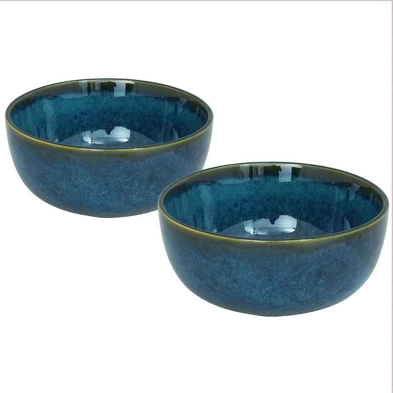 Femora Ceramic Bowl | 200 ml | Blue | Multipurpose Bowl Set