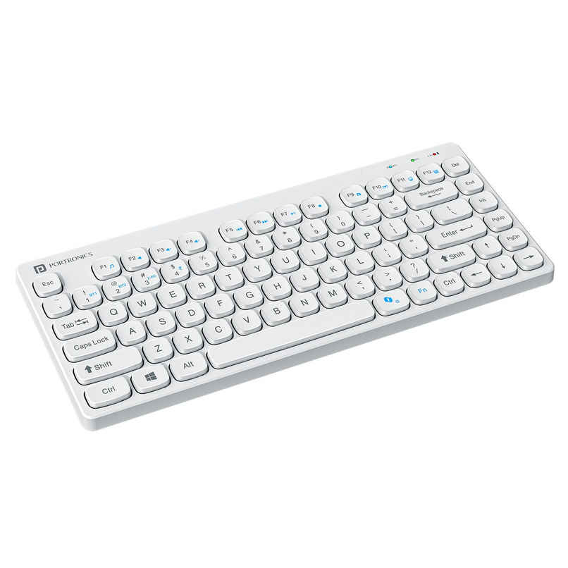 Portronics Bubble Wireless Keyboard White