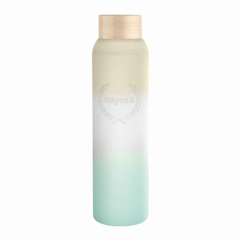 Nayasa Halo Bottle BPA-free & Eco | Friendly | Elegant Matte Finish Water Bottle | Green | 1 L
