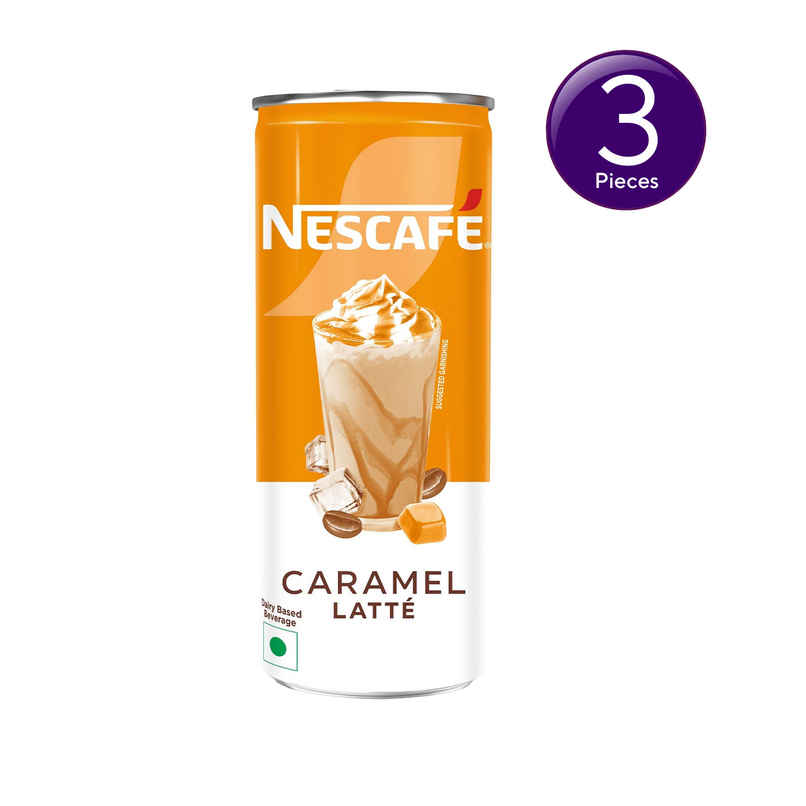 Nescafe Cafe Style Caramel Latte Cold Coffee Combo 
