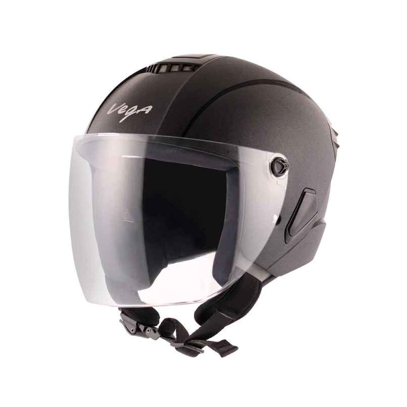 Vega Aster Dx Black Open Face Helmet-M Vega Aster Dx Black Open Face Helmet-M