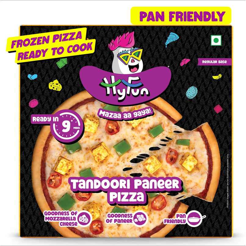 HyFun Tandoori Paneer Pizza, Cheesy Snack | Frozen HyFun Tandoori Paneer Pizza, Cheesy Snack | Frozen