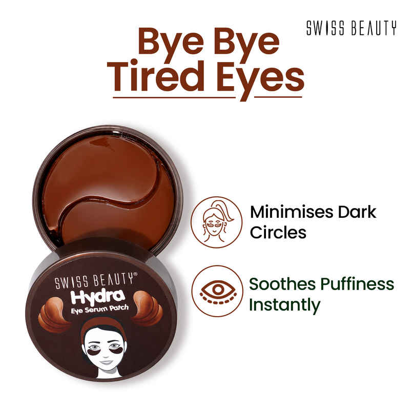 Swiss Beauty Hydra Eye Serum Patches With Coffee Swiss Beauty Hydra Eye Serum Patches With Coffee