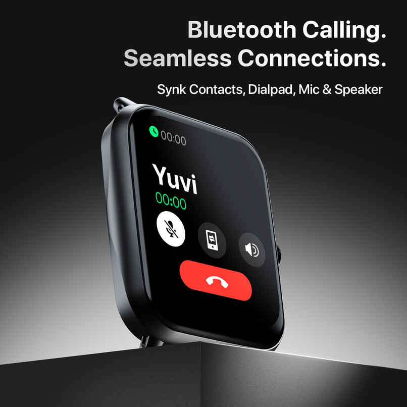 Fire-Boltt Ninja Call Pro Plus Smart Watch 1.83" HD Display, Bluetooth Calling, AI Voice Assistant, 100 Sports Modes, IP67 Waterproof, SpO2 Monitor - Black