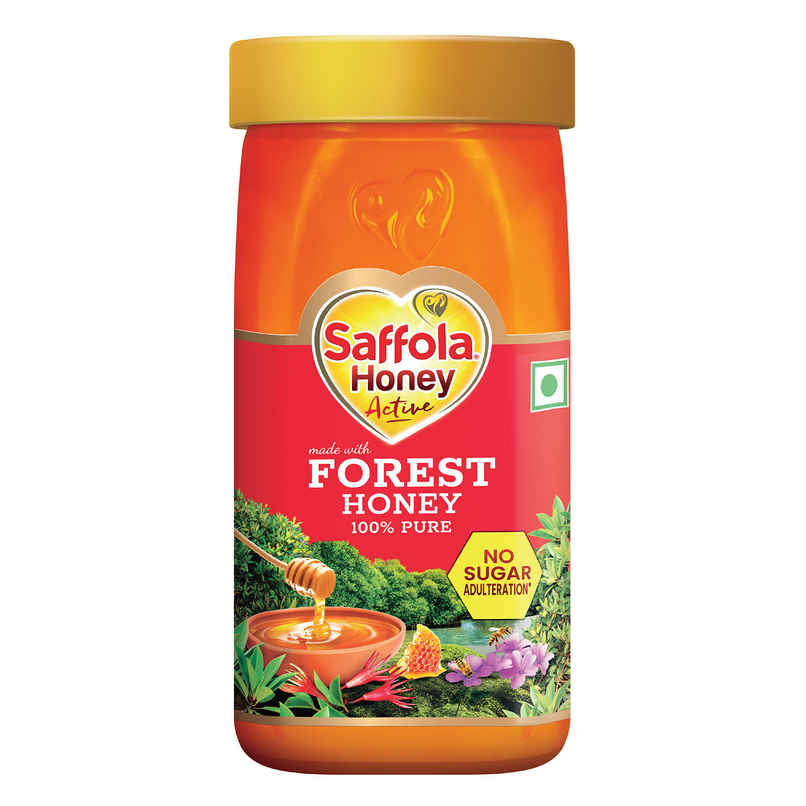 Saffola Honey Active | Made With Sundarban Forest Honey | Totally Pure Honey Saffola Honey Active | Made With Sundarban Forest Honey | Totally Pure Honey