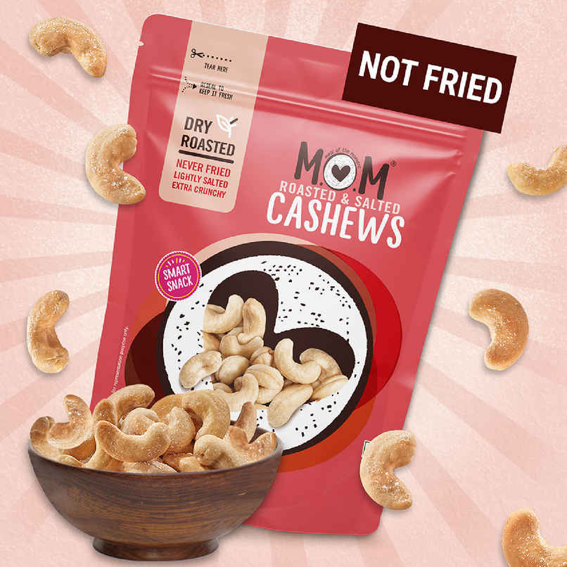 MOM Roasted & Salted Cashews | Crunchy & Nutty MOM Roasted & Salted Cashews | Crunchy & Nutty