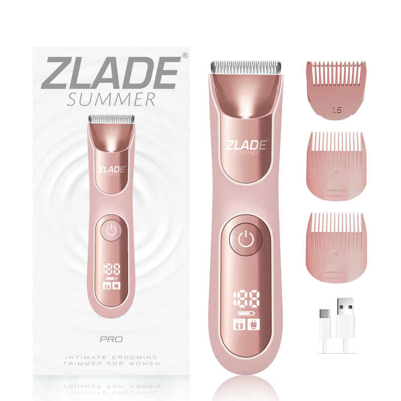 Zlade Summer Pro Intimate Body Trimmer for Women|Soft Ceramic Blades|Waterproof|Digital Display