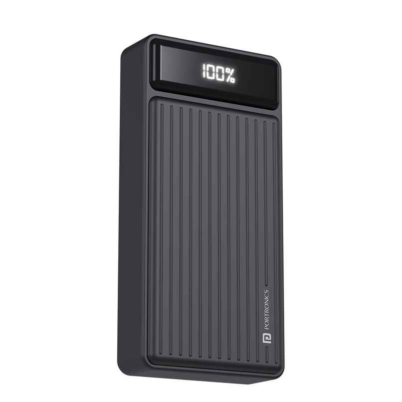 Portronics Luxcell B 20k 22.5W 20000 mAh Power Bank - Black