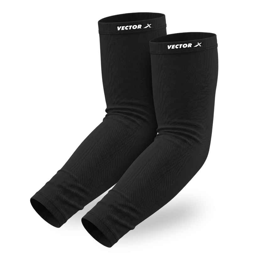 Vector X CSA 005 Seamless Arm Sleeve Without Thumb Loop | Black