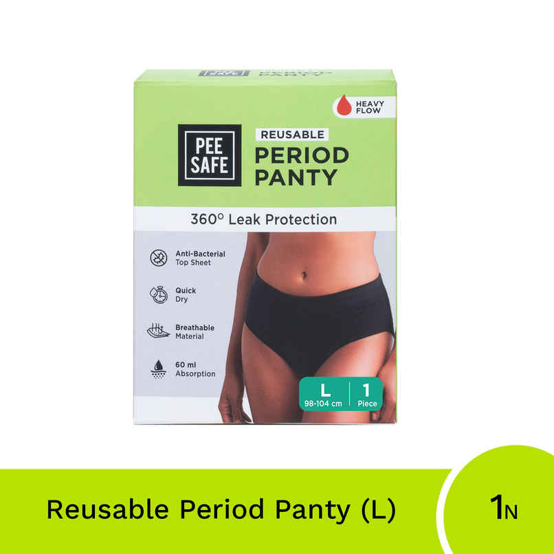 Pee Safe Reusable Period Panty | Large Size | Lasts Upto 60 Washes