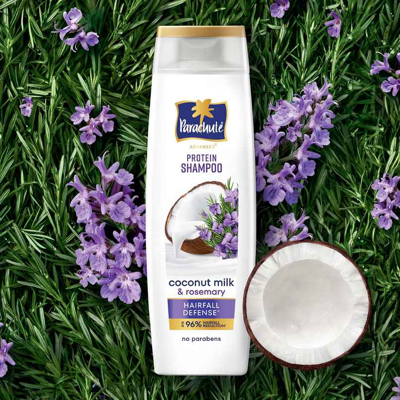 Parachute Advansed Hair Fall Defense Protein Shampoo| Coconut Milk & Rosemary Parachute Advansed Hair Fall Defense Protein Shampoo| Coconut Milk & Rosemary