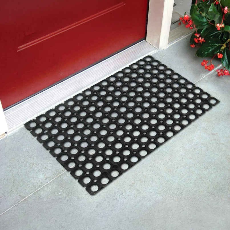 Status Rubber Hollow Door Mat | 40 x 60 cm | Set Of 2