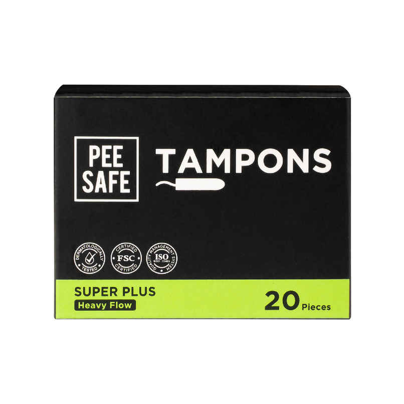 Pee Safe Viscose Super Plus Tampons for Heavy Flow | Ultra-High Absorbency & Leak-Proof Protection Pee Safe Viscose Super Plus Tampons for Heavy Flow | Ultra-High Absorbency & Leak-Proof Protection