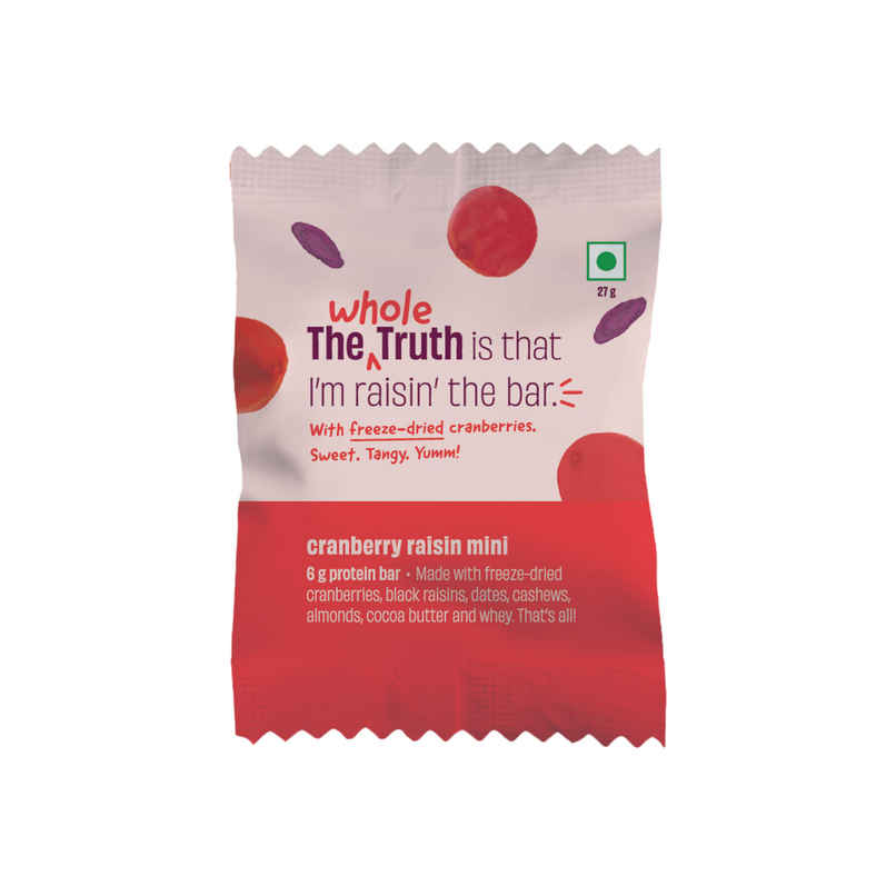The Whole Truth Cranberry Raisin Mini Protein Bar The Whole Truth Cranberry Raisin Mini Protein Bar