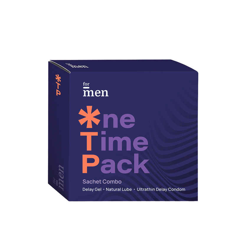 ForMen One Time Pack | Delay Gel, Lube & Condom