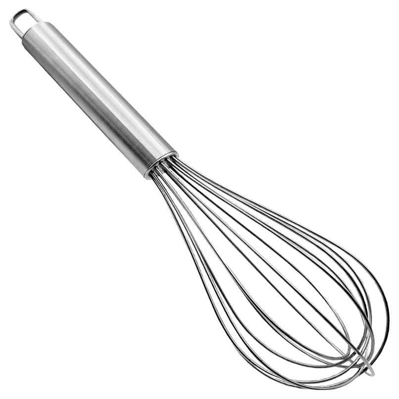 Kuber Industries Multiuses 25cm Stainless Steel Kitchen Utensil Wire Whisk | Egg Beater (Silver)