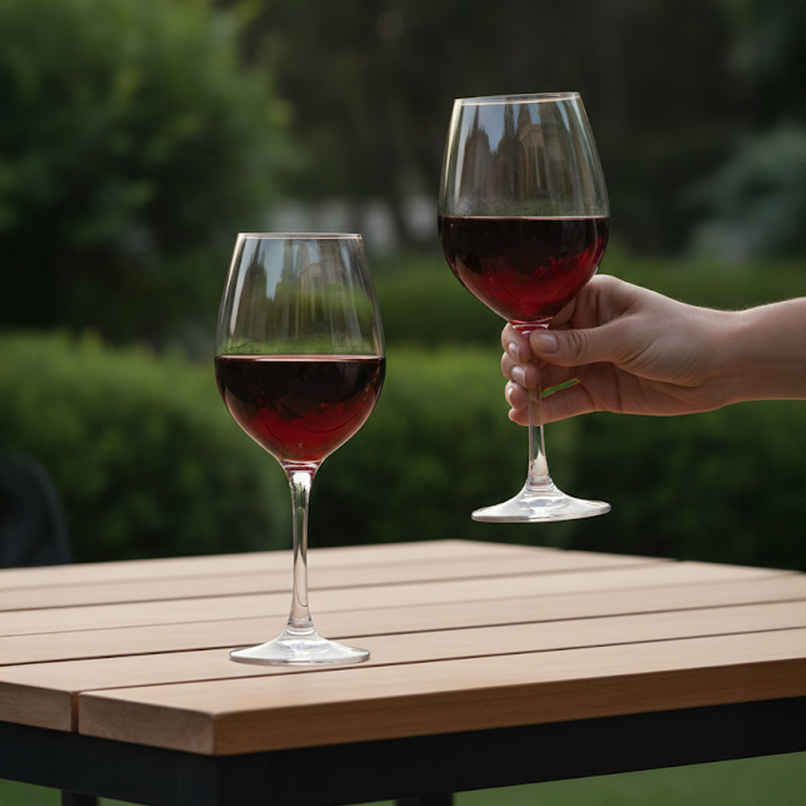 Imported Red Wine Glass Set | 460 ml | 2 pc | BAY6