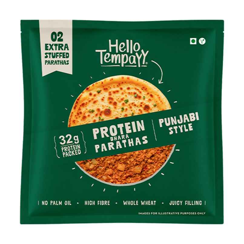 Hello Tempayy Punjabi Protein Parathas - 32g Protein Hello Tempayy Punjabi Protein Parathas - 32g Protein