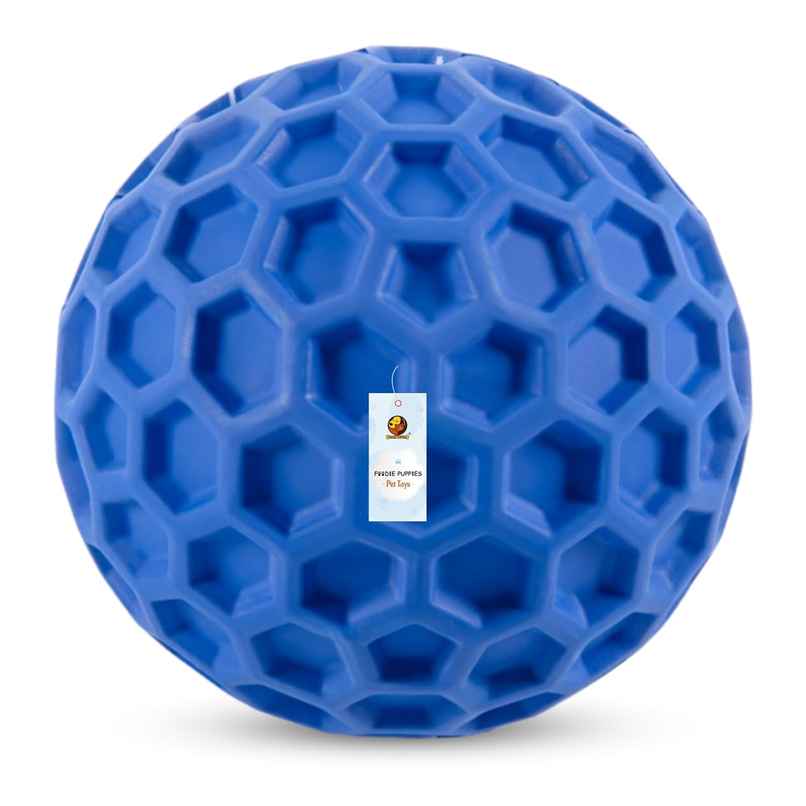 Foodie Puppies Tough Rubber Squeaky Dog Chew Golf Ball