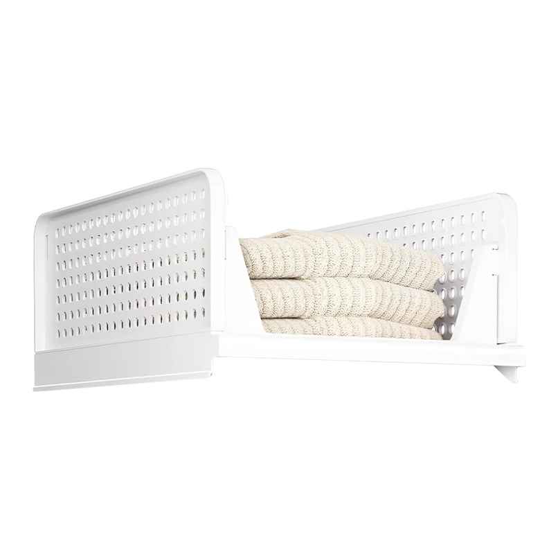 Senego by Trendy Home Folding Wardrobe Clothes Organizer - Pack of 2, Stackable (White)