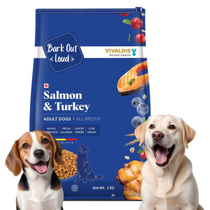 Bark Out Loud Salmon & Turkey Fish Dog Food | Medium/Large Breed | Naturally Hypoallergenic