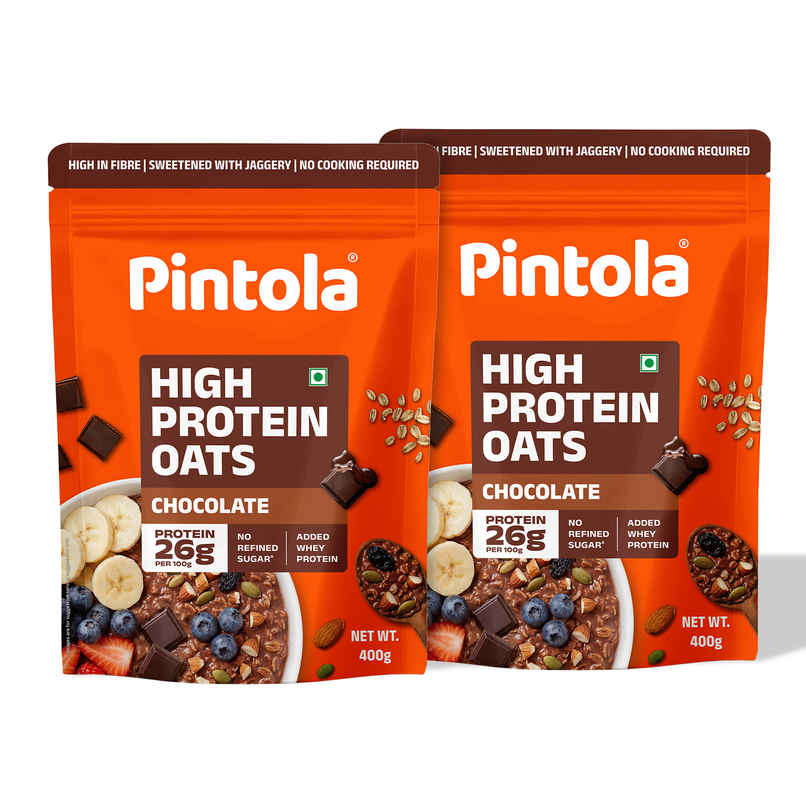 Pintola High Protein Oats Dark Chocolate With Almonds Raisin Pumpkin And Chia Seeds Combo Pintola High Protein Oats Dark Chocolate With Almonds Raisin Pumpkin And Chia Seeds Combo