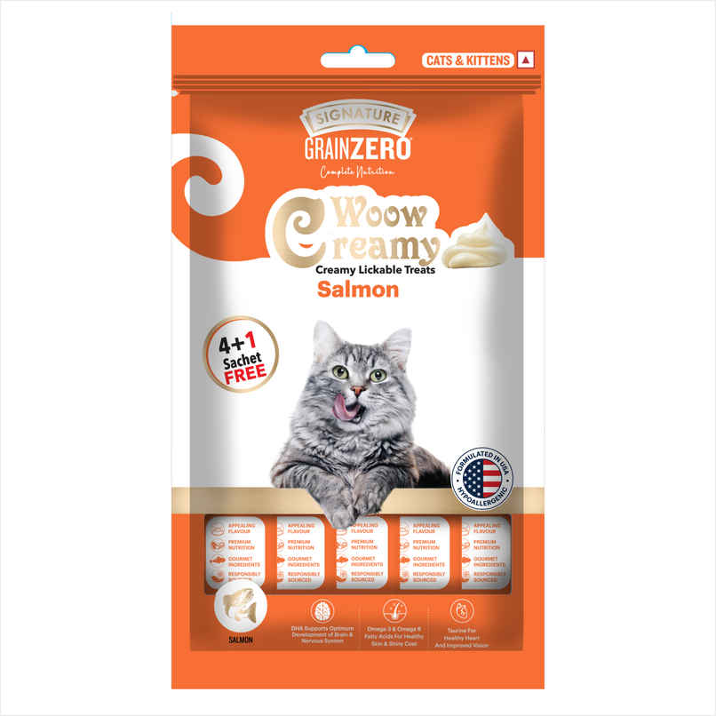 Grain Zero Creamy Lickable Cat Treat - Salmon