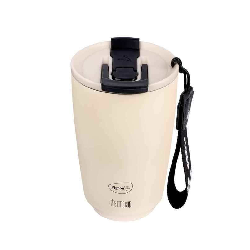 Pigeon Vaccum Thermo Stainless Steel White Cup - 400 ml