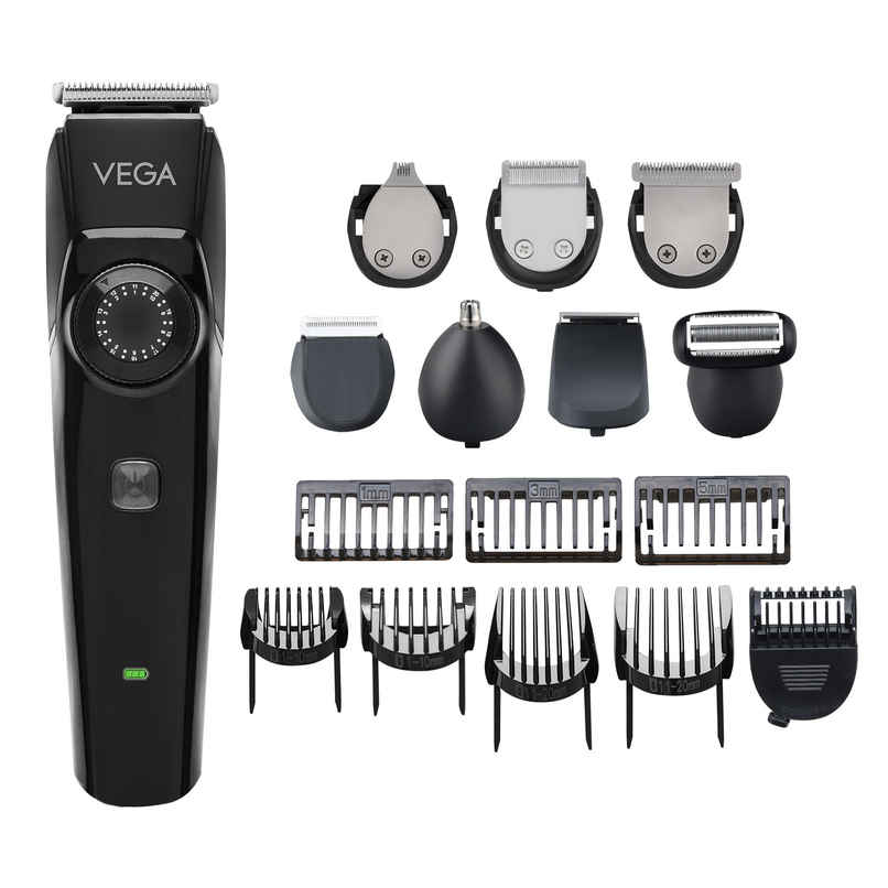 Vega OG 15 in 1 Trimmer for Men | 3 Hrs Runtime | USB Type C | VHTH-37 Vega OG 15 in 1 Trimmer for Men | 3 Hrs Runtime | USB Type C | VHTH-37