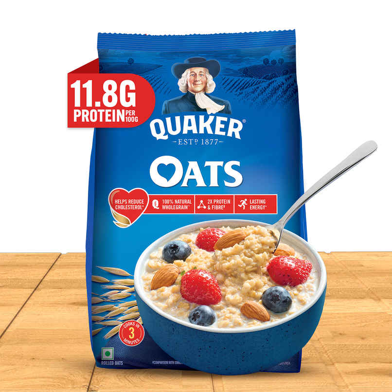 Quaker Rolled Instant Oats | High Protein Breakfast Cereal