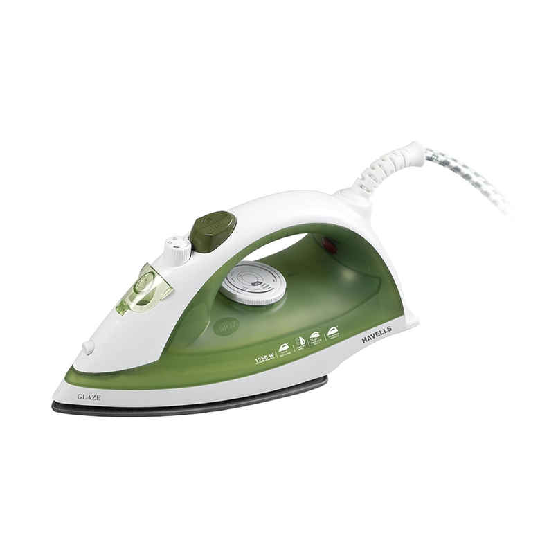 Havells Glaze 1250 Watts Steam Iron with Self Cleaning Function|Vertical & Horizontal Ironing Havells Glaze 1250 Watts Steam Iron with Self Cleaning Function|Vertical & Horizontal Ironing