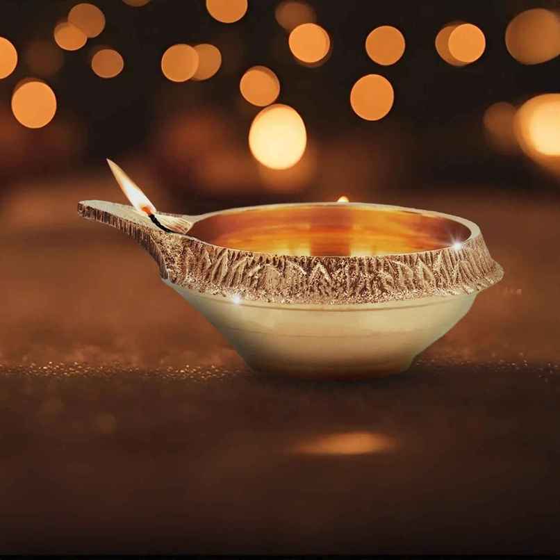 Kuber Deep Diya | Gold | Traditional | Brass | Kuber Diya | Shubhkart