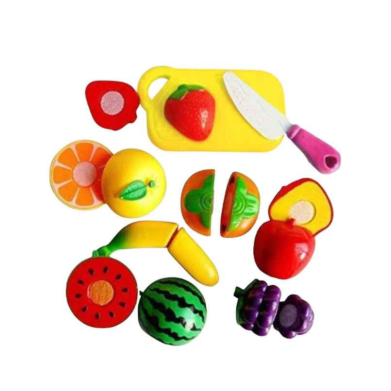 Webby Realistic Sliceable Fruits Cutting Toy | 9 Pieces Set | 3+ years Webby Realistic Sliceable Fruits Cutting Toy | 9 Pieces Set | 3+ years