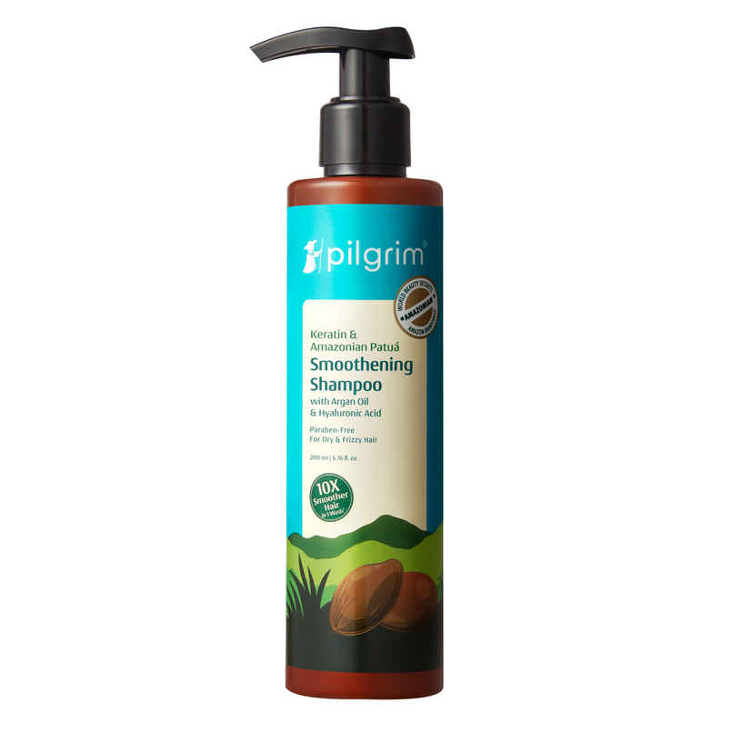 Pilgrim Patua & Keratin Hair Smoothening Shampoo For Dry & Frizzy Hair