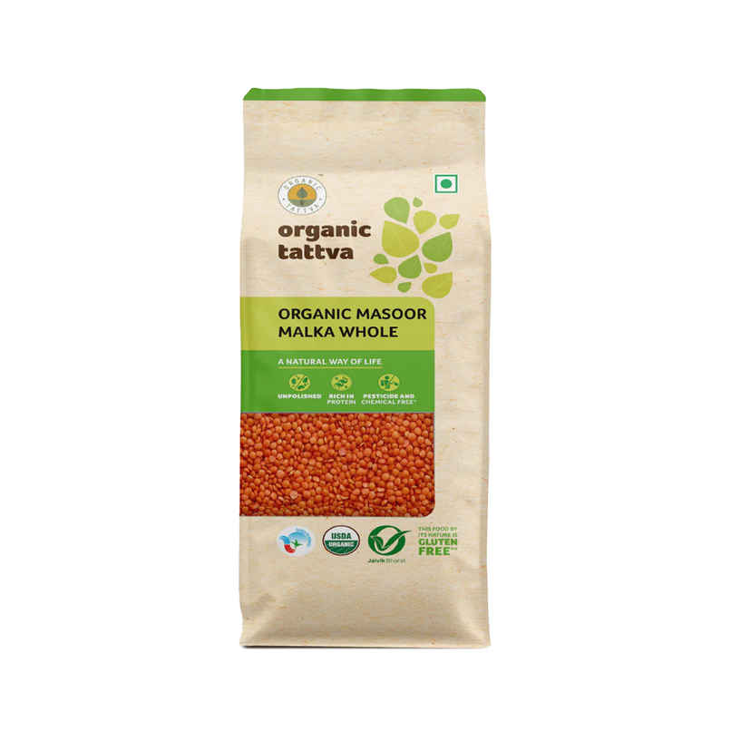Organic Tattva Masoor Malka Whole Organic Tattva Masoor Malka Whole