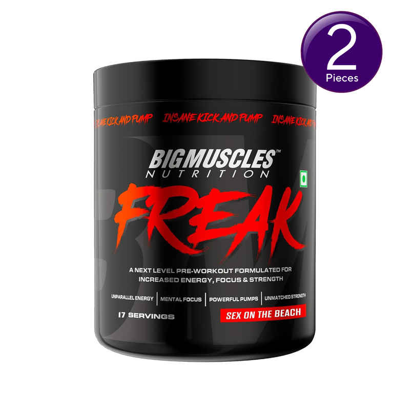 Bigmuscles Nutrition Freak Pre-Workout Sex On The Beach Combo Bigmuscles Nutrition Freak Pre-Workout Sex On The Beach Combo