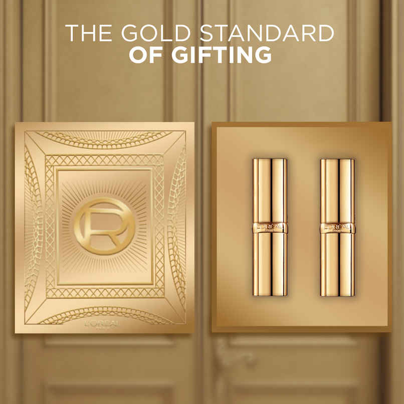 L'Oreal Paris Golden Glam Lip Kit, Color Riche Satin