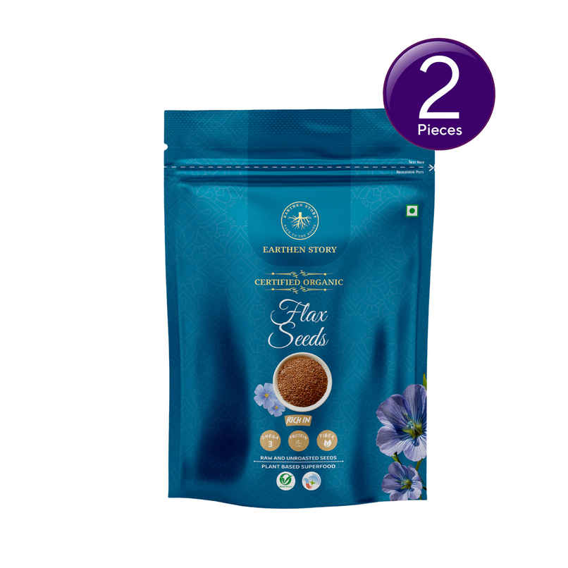 Earthen Story Organic Raw Flax Seeds Combo