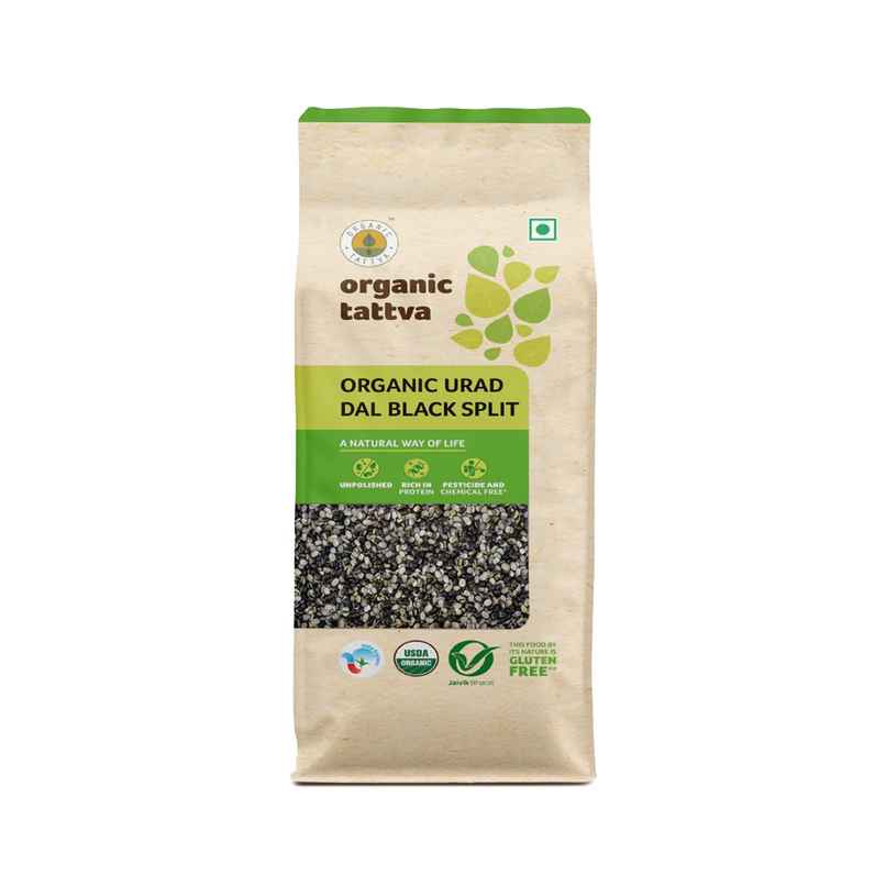 Organic Tattva Split Black Urad Dal Organic Tattva Split Black Urad Dal